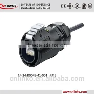 With Snap-fastener Dust-proof IP67 RJ45 Connector With Dust Cap thumbnail-2