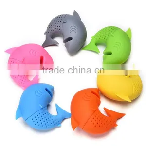 Cute Animal Shark Dolphin Shaped Silicone Tea Infuser Strainer thumbnail-5