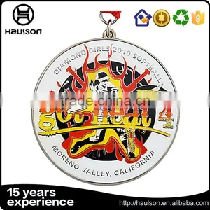 High Quality Wholesale Custom Medals Five Stars Red Glitter Insert Diecast Zinc Alloy Imitation Gold Plating Cheer Sports Medal thumbnail-2