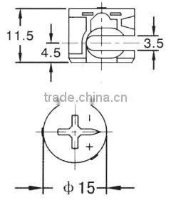 Furniture Hardware Fittings Minifix Connector Assembly Screw Cam Lock thumbnail-5