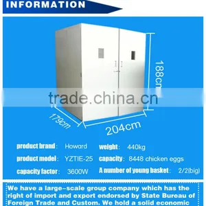 98% Hatching Rate Full Automatic Best Price Chicken, Duck, Quail Egg Incubation Machine for Sale CE Approved thumbnail-2