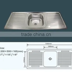 120x50cm Stainless Steel Kitchen Sink Equipments for Restaurants With Prices thumbnail-2