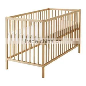 120x60cm Mattress Europe Nursery Wooden Baby Cotbed Cot Bed thumbnail-1
