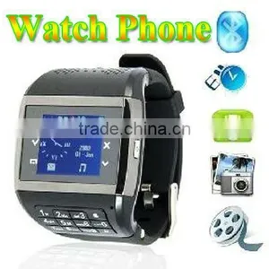 Q8 Watch Phone Quadband Single Sim Card Touch Screen Keypad Pinhole Webcam Gift 1G TF thumbnail-1