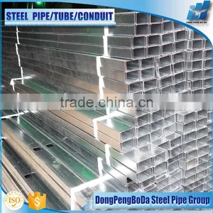 40/80/1.1mm Cold Rolled Pre Galvanized Square Steel Tubing thumbnail-2