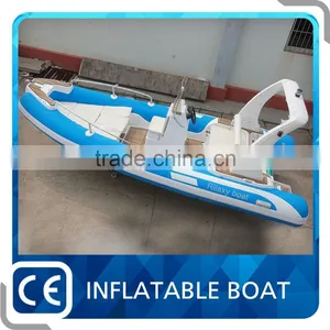 5.5m Blue and White Frp Boat thumbnail-1