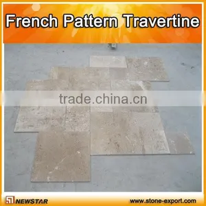 French Pattern Travertine Tile thumbnail-1