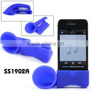 2014 New Portable Mini Stand With Loud Speaker Amplifier for Smart Phone thumbnail-1