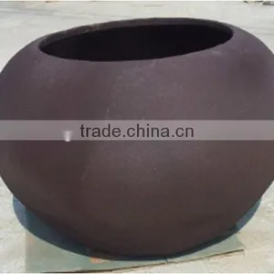 Fiberglass Large Sand Blast Bowl Planters thumbnail-1