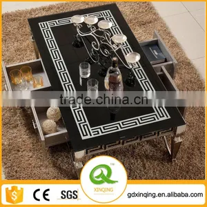 C375 Hot Selling Tempered Glass Coffee Table thumbnail-2