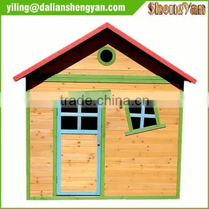 Kids Outdoor Wooden Cubby House thumbnail-1