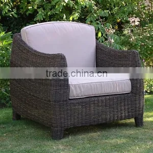 Outdoor Garden Natural Seagrass Arm Chair thumbnail-1