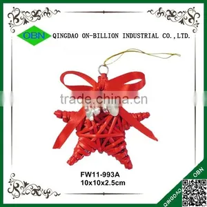 Lovely Wicker Star Christmas Decorations Handicrafts thumbnail-1