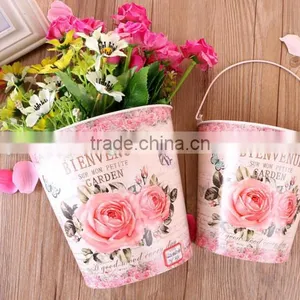 Hanging Planter Metal Wall Flower Pot Holder Home Wall Mounted Flower Pot thumbnail-1