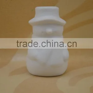 High White Ceramic Salt and Pepper Shaker With Christmas Decoation Porcelain thumbnail-4