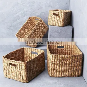 Vietnam Wholesale Water Hyacinth Storage Laundry Basket thumbnail-5