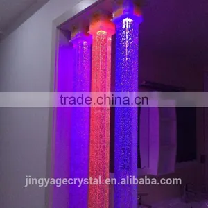 Round Crystal Pillars With Colorful Bubbles for Partition Wall thumbnail-2