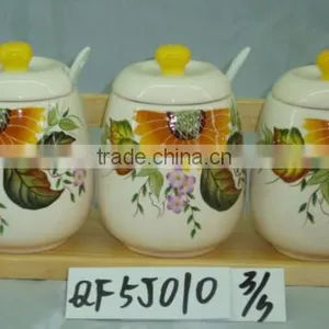 Ceramic Tea Coffee Sugar Container thumbnail-1