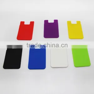 3M Sticker Silicone Smart Wallet for Cell Phone/mobile Phone Pouch thumbnail-1
