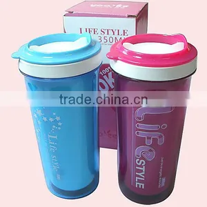 350ml Plastic Double Layer Drinking Bottle thumbnail-1