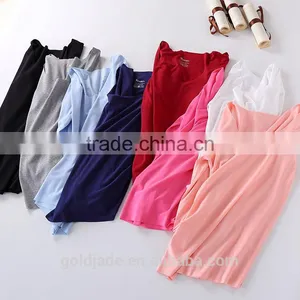 Fashion Custom Plain Long Sleeve Women Bulk Wholesale t Shirts thumbnail-6