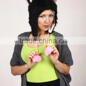2013 Spring Hot Sale Animal Hoodie Short Cat Hat Caps thumbnail-1
