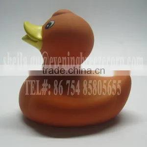 Promotional Orange Rubber Duck , Floating Orange Bath Duck Toy , Cheap Orange Duck thumbnail-1