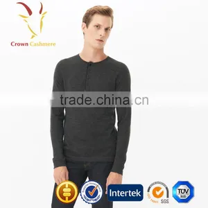 Men Button Down Knitted Cashmere Pullover Sweater thumbnail-1
