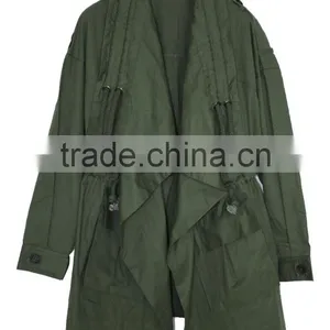 2014-2015 Ladies Trench Coats Green Fashion Spring Trench thumbnail-4