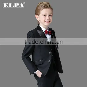 ELPA NXB0042 Fancy Designer 3 Piece Wholesale Black Kids Suit thumbnail-2