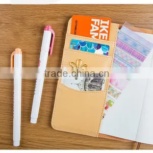 A6 Pink PU Leather Agenda Planner With Ribbon Bookmark /metal Clasp /organizers thumbnail-5