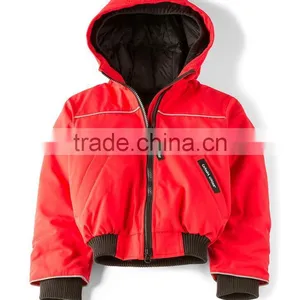 2017 OEM New Style Children's Clothing Hooded Custom Kids Winter Fur Jackets Wholesale in China thumbnail-3