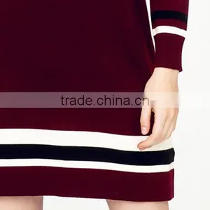 Most Popular Items Long Sleeve Zipper Sweater Women Dress 2017 for Lady thumbnail-6