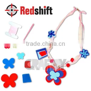 OEM Educational Toy Make Your Own Felt Jewelry Necklace Butterfly thumbnail-1