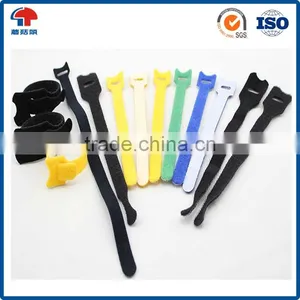 China Adjustable Colourful Double Sided Reusable Hook and Loop Cable Tie thumbnail-1