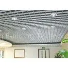 Indoor Square Metal Grid Ceiling Film Coating / Metro Grille Ceiling Anti - Corrosion thumbnail-1