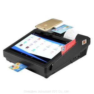 Black/Red Color Payment POS System With 1D 2D Bar Code Scanner Fingerprint thumbnail-2
