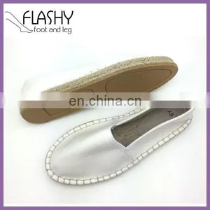 Wholesale White Canvas Shoes Customized Espadrilles Women thumbnail-1
