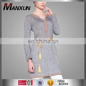 2016Fashion Muslim Tunic Turkoman Inspired Embroidered Shift Dress Abaya Pakistani Embroidered Dresses thumbnail-1