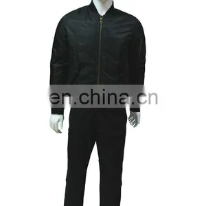 Wholesale Hot Selling Black Bomber Army Jacket for Military thumbnail-1
