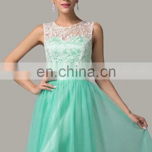 Grace Karin Elegant Sleeveless Off Shoulder Lace Prom Dresses White Floor Length Prom Dresses CL6108-3 thumbnail-3