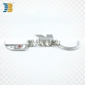 High Quality Custom Metal Keychain With Letter and Badge thumbnail-3