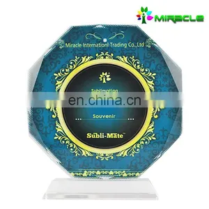 Octagon Sublimation Glass Picture Photo Frame Manufacture thumbnail-1