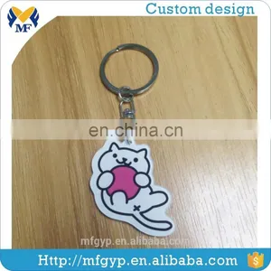 Custom Logo Clear Plastic Acrylic Keychains Charm thumbnail-4