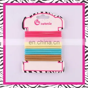 Rainbow Ponytail Holder, Simple Elastic Metal Free Hair Band thumbnail-3