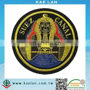 Customized Bullion Wire Embroidery Patch With Rhinestone thumbnail-4