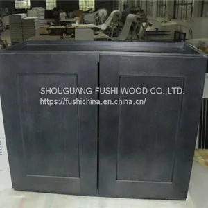 Good Quality Solid Wood Kitchen Cabinet W2440 Wall Cabinet for Sale thumbnail-4