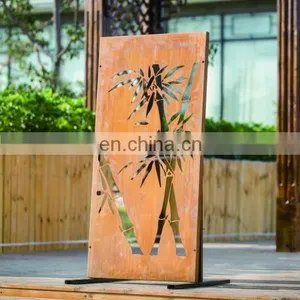 Custom Made Laser Cut Corten Steel Garden Screens thumbnail-2