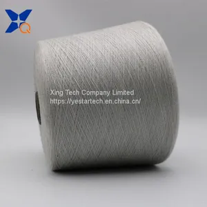 Ne21/1ply 15% Stainless Steel Staple Fiber Blended With 85% Solid Acrylic Conductive Yarn for Touch Screen Gloves/hats-XT11297 thumbnail-3