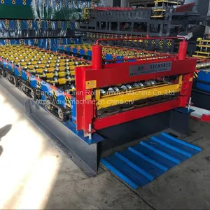 Popular Roofing Panel Trapezoidal Shape Rolling Forming Machine Hebei thumbnail-2